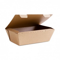 Boîtes alimentaires micro-cannelées compostables Vegware 130x195mm (lot de 300) CF886 Vegware
