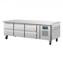 SOUBASSEMENT RÉFRIGÉRÉ POSITIF GN 1/1 POLAR SÉRIE U 6 TIROIRS DA465