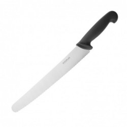Couteau à pâtisserie denté Hygiplas noir 250mm CF895 Hygiplas
