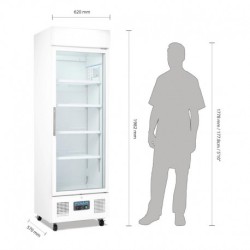 VITRINE RÉFRIGÉRÉE POSITIVE BLANCHE POLAR SÉRIE G 336L DM076