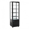 Vitrine réfrigérée avec portes incurvées Polar Série C noire 235L DP289