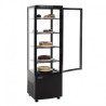 Vitrine réfrigérée avec portes incurvées Polar Série C noire 235L DP289