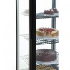 Vitrine réfrigérée avec portes incurvées Polar Série C noire 235L DP289
