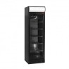 Vitrine ventIilée positive 380 litres noire avec caisson lumineux Diamond DRINK-38V/Z6