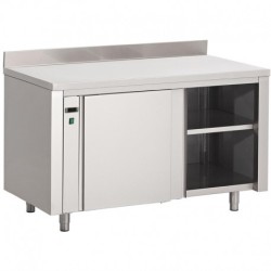 Armoire chauffante inox avec dosseret Gastro M 850x1000x700mm DS435