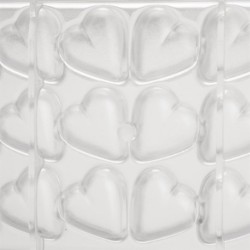 Moule chocolat coeur - Taille empreinte: 33 x 31 x 15mm. 32 Piece - Schneider DW297