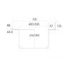 700x700x850/920 mm FSD15100 Distform acier inoxydable évier avec bâti et étagère bac et égouttoir