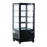 Vitrine réfrigérée positive noire Polar Série C 68L G211
