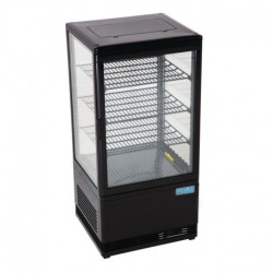 Vitrine réfrigérée positive noire Polar Série C 68L G211
