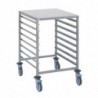 Chariot à glissières avec tablette GN2/1 Tournus 8 niveaux CG221 Tournus