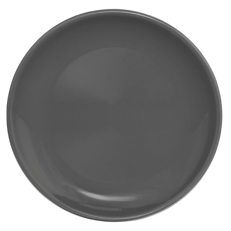 Assiette plate grise Olympia Café 205mm (Lot de 12) CG354 Olympia Cafe Assiette plate grise Olympia Café 205mm (Lot de 12) CG354 Olympia Cafe