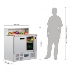 COMPTOIR DE PRÉPARATION RÉFRIGÉRÉ À PIZZAS 288L POLAR SÉRIE G G603