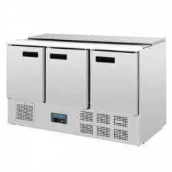 COMPTOIR DE PRÉPARATION RÉFRIGÉRÉ PIZZAS SALADES 254L POLAR SÉRIE G