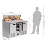 COMPTOIR DE PRÉPARATION RÉFRIGÉRÉ PIZZAS ET SALADES POLAR SÉRIE G 390L G605