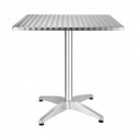 Table bistro carrée Bolero acier inoxydable 700mm CG834 Bolero
