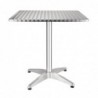 Table bistro carrée Bolero acier inoxydable 700mm CG834 Bolero