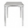 Table carrée inox et aluminium Bolero 600mm CG837 Bolero