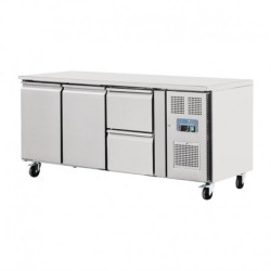 TABLE RÉFRIGÉRÉE 2 PORTES 2 TIROIRS 417L POLAR SÉRIE U GD874
