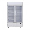950L -  POLAR GE580 - ARMOIRE RÉFRIGÉRÉE 2 PORTES VITRÉES AVEC CAISSON LUMINEUX SÉRIE G