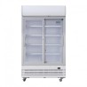 950L - 2 PORTES VITRÉES COULISSANTES - POLAR - GE581 - AVEC CAISSON LUMINEUX - ARMOIRE REFRIGEREE