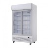 950L - 2 PORTES VITRÉES COULISSANTES - POLAR - GE581 - AVEC CAISSON LUMINEUX - ARMOIRE REFRIGEREE