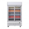 950L - 2 PORTES VITRÉES COULISSANTES - POLAR - GE581 - AVEC CAISSON LUMINEUX - ARMOIRE REFRIGEREE