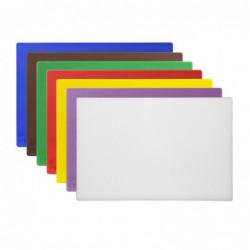 Ensemble de 7 planches à découper antibactériennes basse densité Hygiplas 10mm CH046 Hygiplas