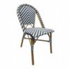 Chaises style parisien en rotin Bolero noires (lot de 2) CH111 Bolero