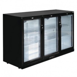 ARRIÈRE-BAR TROIS PORTES PIVOTANTES POLAR SÉRIE G NOIR 320L GL014
