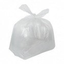 Sacs poubelle recyclés transparents Jantex utilisation légère 10kg 80L (lot de 200) CH158 Jantex