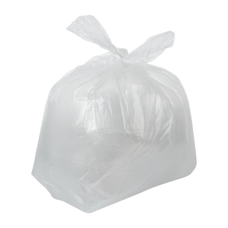 Sacs poubelle recyclés transparents Jantex utilisation légère 10kg 80L (lot de 200) CH158 Jantex Sacs poubelle recyclés transparents Jantex utilisation légère 10kg 80L (lot de 200) CH158 Jantex