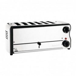 Grille-pain 6 fentes avec grille sandwich et résistance supplémentaire Rowlett Esprit chromé CH185 Rowlett