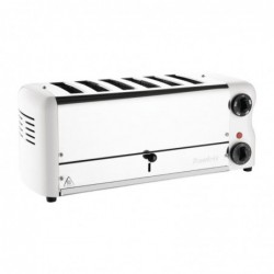 Grille-pain 6 fentes avec grille sandwich et résistance supplémentaire Rowlett Esprit blanc CH186 Rowlett