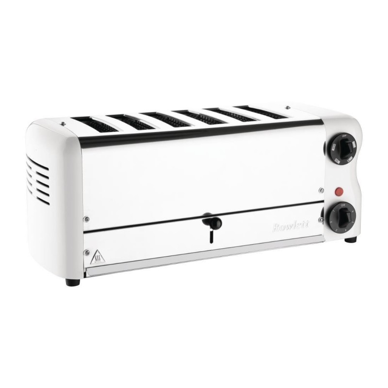 Grille-pain 6 fentes avec grille sandwich et résistance supplémentaire Rowlett Esprit blanc CH186 Rowlett Grille-pain 6 fentes avec grille sandwich et résistance supplémentaire Rowlett Esprit blanc CH186 Rowlett
