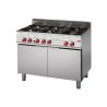Fourneau 6 feux sur maxi four gaz Gastro M 650 65 110CFGG GN050