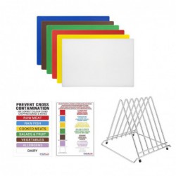 Ensemble de planches à découper haute densité Hygiplas standards CH300 Hygiplas