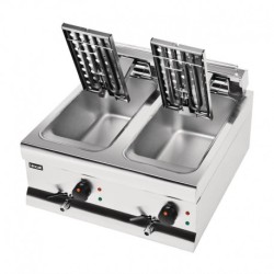 FRITEUSE ÉLECTRIQUE DOUBLE 9L 2x 3kW LINCAT SILVERLINK DF66 J537