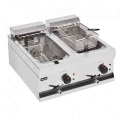 FRITEUSE ÉLECTRIQUE DOUBLE 9L 2x 3kW LINCAT SILVERLINK DF66 J537