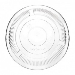 Couvercles plats PLA sans trou compostables pour gobelets boissons froides Vegware série 96 (lot de 1000) CH384 Vegware