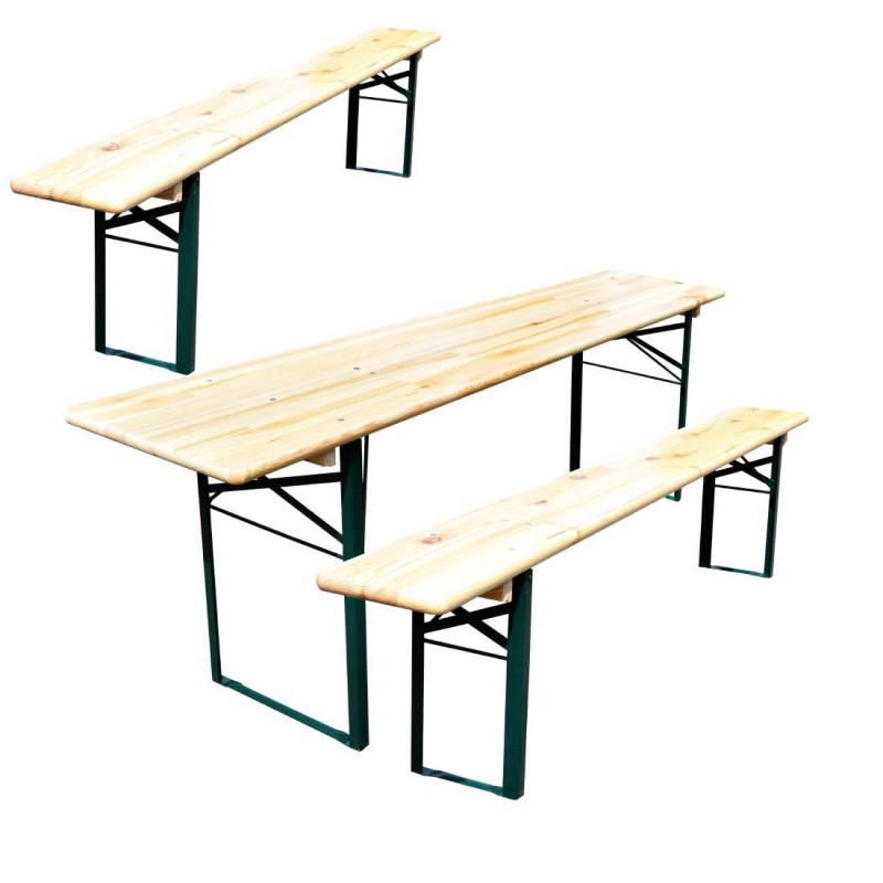 Ensemble mobilier brasserie pliant CH438 Sans Marque Ensemble mobilier brasserie pliant CH438 Sans Marque