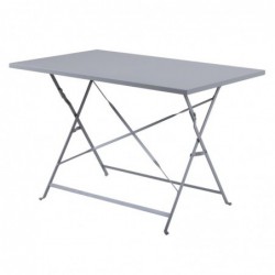 Table de terrasse pliable Bolero grise 1100 x 700mm CH969 Bolero