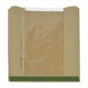 Sachets sandwich/cookie kraft avec fenêtre PLA Vegware taille moyenne (lot de 1000) CJ181 Vegware