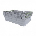 Bac gerbable en polypropylène gris Maxinest 35L CJ189 Schoeller Allibert UK