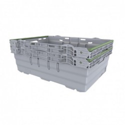 Bac gerbable en polypropylène gris Maxinest 35L CJ189 Schoeller Allibert UK