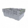 Bac gerbable en polypropylène gris Maxinest 35L CJ189 Schoeller Allibert UK
