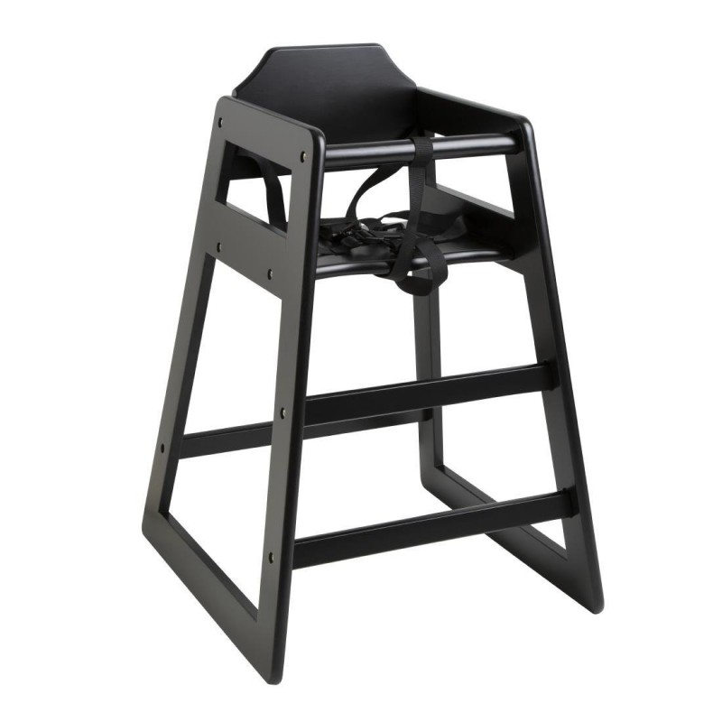 Chaise haute en bois Bolero noire CJ588 Bolero Chaise haute en bois Bolero noire CJ588 Bolero