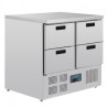TABLE RÉFRIGÉRÉE COMPACTE 4 TIROIRS 240L POLAR SÉRIE G G603