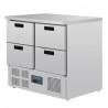 TABLE RÉFRIGÉRÉE COMPACTE 4 TIROIRS 240L POLAR SÉRIE G G603