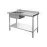 Evier en acier inoxydable Vogue gauche 1200 x 600mm U904