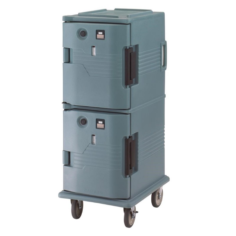 Chariot isotherme avec portes chauffantes Cambro Ultra Camcart UPCH800 bleu ardoise CJ632 Cambro Chariot isotherme avec portes chauffantes Cambro Ultra Camcart UPCH800 bleu ardoise CJ632 Cambro